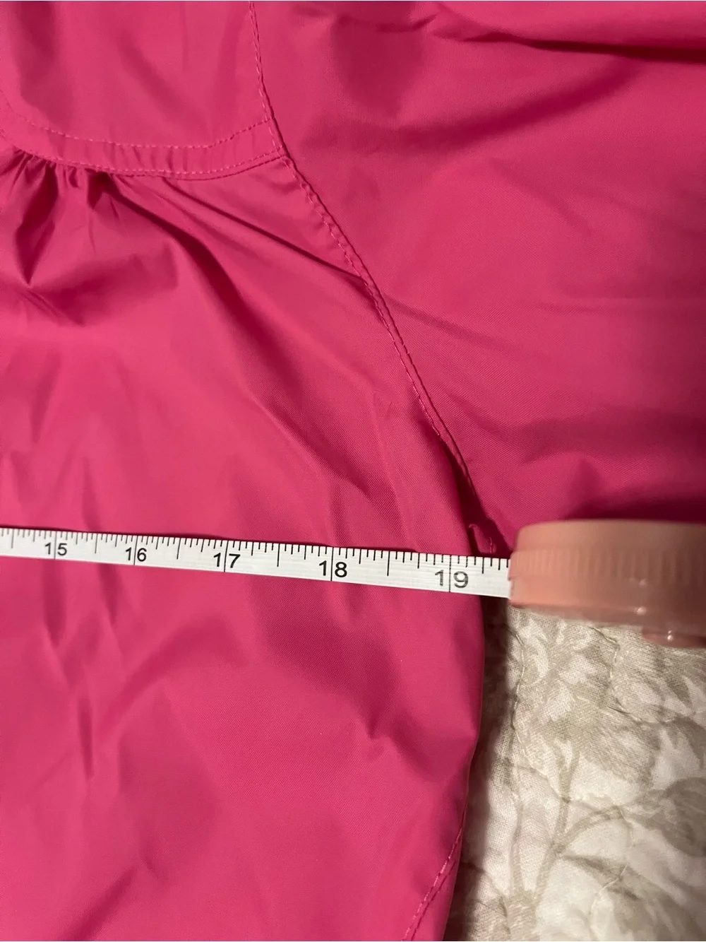 Columbia Girls' Large size Lightweight Pink Hooded Rain Jacket